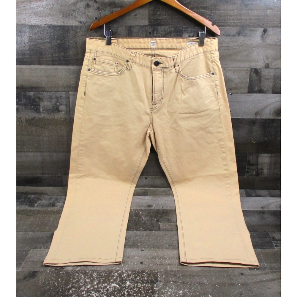 Agave Denim Pants Mens 35 Khaki Beige‎ Classic No 11 Stretch Twill Straight USA